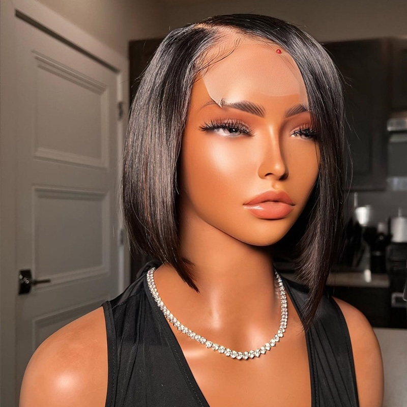Nadula 8-14 Inch Short Bob Wigs 4x4 Lace Closure Human Hair Bob Wigs 150% Density, Catalog Online Nadula 1411