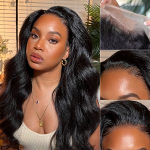 Nadula $100 Off AlwaysAmeera Recommendation13x4 Lace Frontal Wigs Kinky Straight Human Hair Wig with Baby Hair Pre Plucked Affordable Yaki Lace Front, Catalog Online Nadula 2761