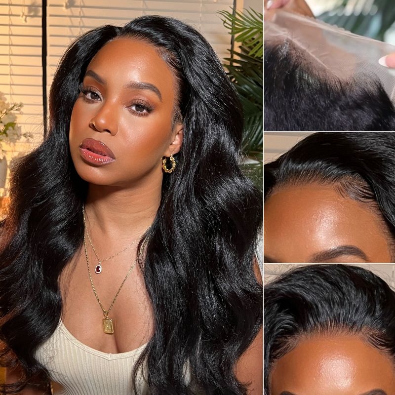 Nadula $100 Off AlwaysAmeera Recommendation13x4 Lace Frontal Wigs Kinky Straight Human Hair Wig with Baby Hair Pre Plucked Affordable Yaki Lace Front, Catalog Online Nadula 2761