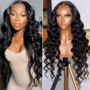Nadula Flash Deal Body Wave Glueless Human Hair Wigs 4*4 Lace Closure Natural Black Virgin Hair Natural Density Wig, Catalog Online Nadula 2443