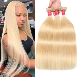 Nadula Hair 613 Blonde Virgin Human Hair Extension Bundles 16-24 Inch 3PCS Straight Hair, Catalog Online Nadula 309