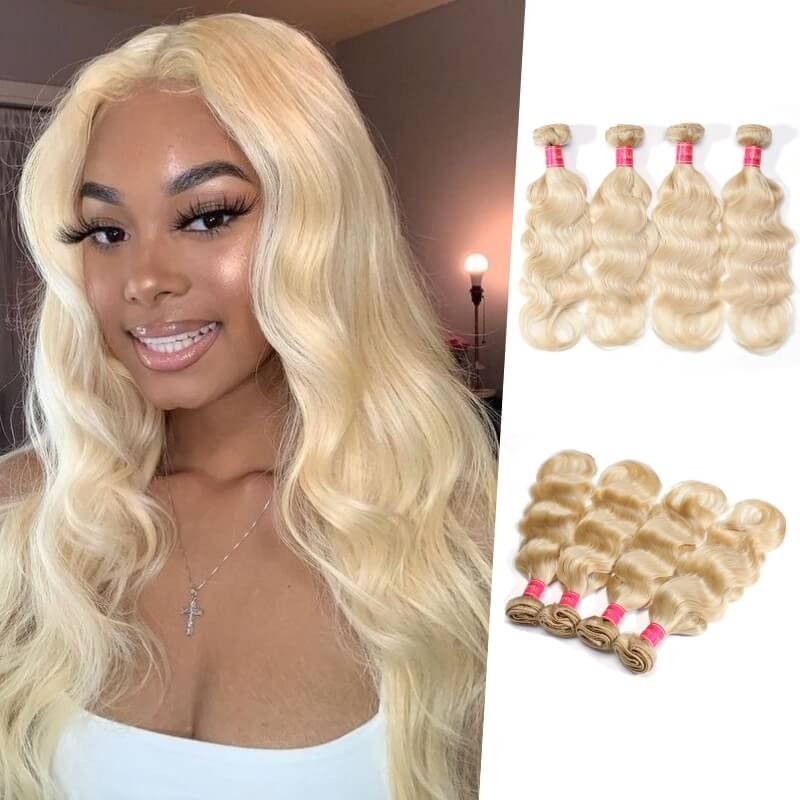 Nadula Hair 613 Honey Blonde Body Weave Virgin Human Hair 4 Bundles, Catalog Online Nadula 310