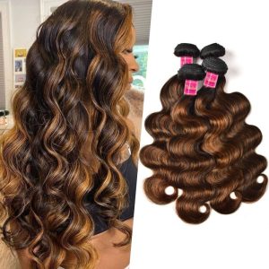 Nadula Highlight Colored Brazilian Hair Bundles 1B/30 Ombre Virgin Human Hair Body Wave, Catalog Online Nadula 1372