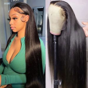 Nadula Invisible 13x4 HD Lace Front Wigs Smooth Straight Human Hair Wigs Natural Black, Catalog Online Nadula 1348