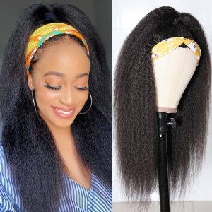 Nadula Kinky Straight Human Hair Half Wig Wand Curls Headband Half Wig Glueless Wig, Catalog Online Nadula 1565