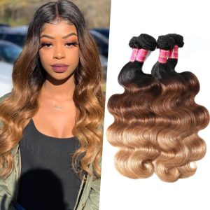Nadula Ombre Hair Weave Body Wave 4 Bundles 3 Tone Color Ombre Human Hair Extensions, Catalog Online Nadula 113