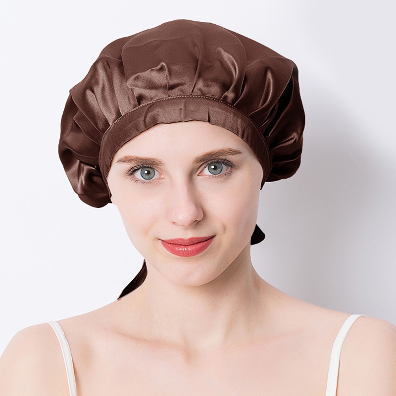 Nadula Satin Pink Night Cap Sleeping Hat Silk Night Cap For Hair For Women, Catalog Online Nadula 957