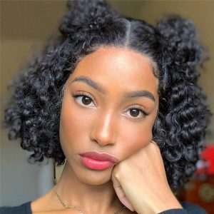 Nadula Short Bob Wig 180% Density Lace Frontal Wig Jerry Curly 100% Human Hair, Catalog Online Nadula 651