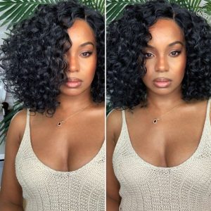 Nadula Short Water Wave Bob Wigs Pre Plucked 4x4 Lace Closure Wigs Human Hair For Women, Catalog Online Nadula 1511