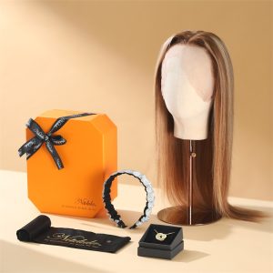 Nadula 8A High-quality Virgin Hair Straight Lace Front Wigs Brown Highlight Wigs Exquisite Ceremony Package, Catalog Online Nadula 1650
