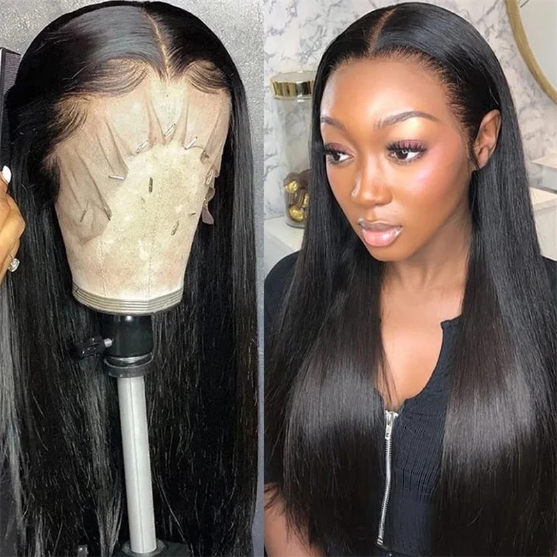 Nadula 18 Inch T Part Jet Black Straight Wigs 1# Color Real Human Hair Pre-Plucked Hairline, Catalog Online Nadula 2049