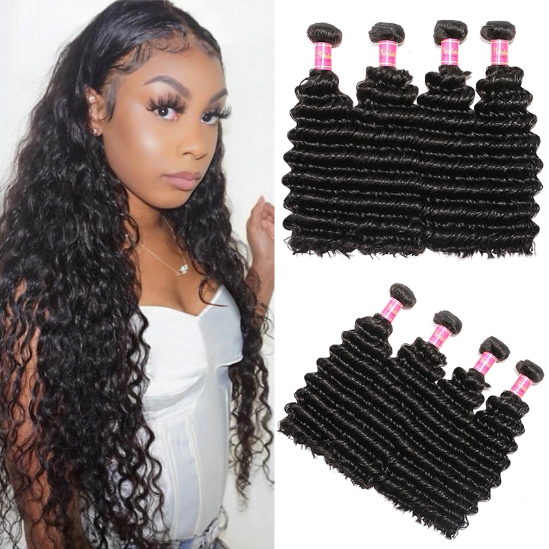Nadula Virgin Malaysian Deep Wave 4 Bundles 7A Malaysian Virgin Hair Quality Human Hair Weave, Catalog Online Nadula 89