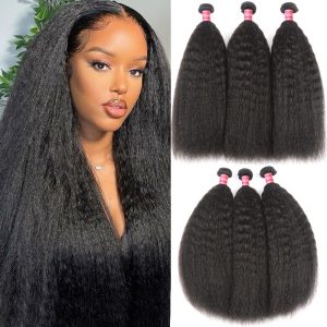 Nadula Wholesale Best Kinky Straight Hair Weave 3 Bundles Virgin Human Hair Extensions Cheap Remy Hair, Catalog Online Nadula 666
