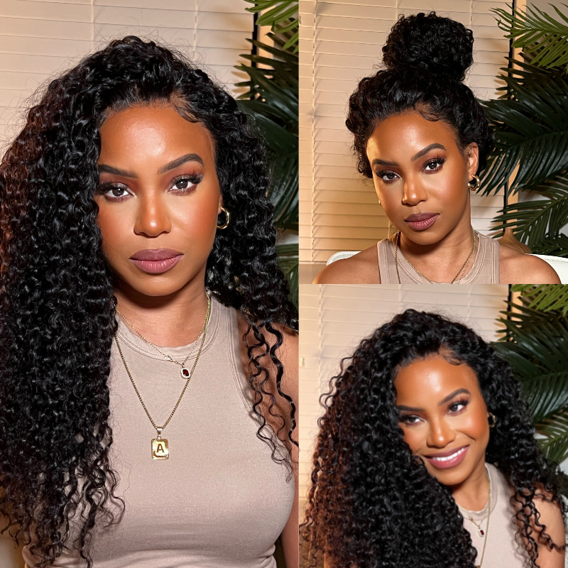 Nadula Natural Lace Frontal Wigs Jerry Curly Wig with Normal Edges or Curly Edges for Your Choice High Density 13x4 Virgin Human Hair Wigs, Catalog Online Nadula 583