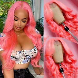 Nadula Whtsapp Flash Deal 24 Inch Lace Front Loose Wave Pink Color Wig, Catalog Online Nadula 2171