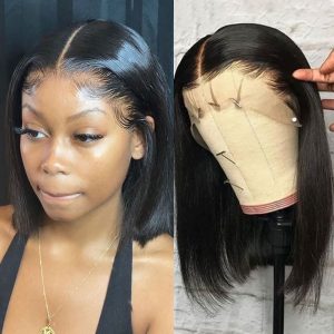 Nadula 12 Inch T Part Short Human Hair Bob Wig Natural Black Straight Bob Wigs For Women, Catalog Online Nadula 1681