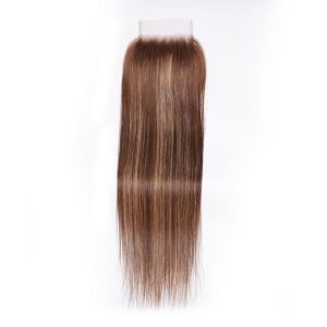 Nadula Straight Virgin Hair 4x4 Lace Closure 1 Piece Piano Honey Blond Brown Color For Sale, Catalog Online Nadula 2459