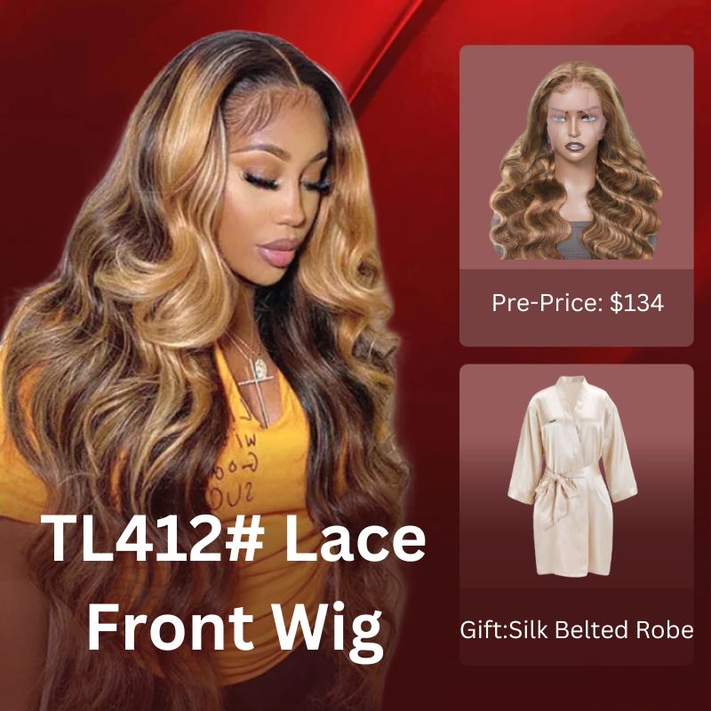 Nadula Pre Sale Piano Honey Blonde Highlight Body Wave Lace Front Human Hair Wigs 150% Density, Catalog Online Nadula 2647