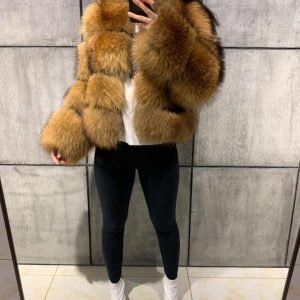Women039s Fur Faux Selling Coat Raccoon Stitching Artificial Spot Whole