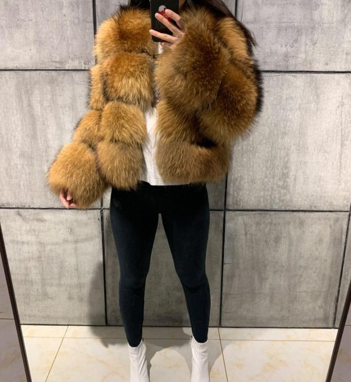 Women039s Fur Faux Selling Coat Raccoon Stitching Artificial Spot Whole