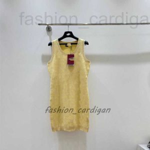 Basic Casual Dresses Designer Shenzhen High-end Women's Clothing G Brand Early Spring New Old Flower Full Print Jacquard Sleeveless Knitted Vest Dress XBBX