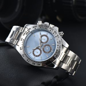 Mens DAY TONA Automatic Movement watch multifunction Wristwatch Designers Men Watches Stainless Steel Strap Gold Wristwatches Montre de luxe