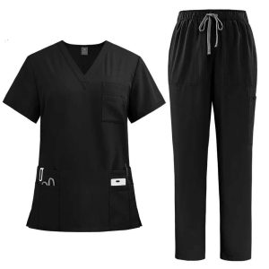 Fig Scrub Set Unisex Uniforms Fig Scrub Set Men Women Nursing Clothes Beauty Costume Nurse Scrubs Sets Doctor Dentist Workwear Clinical Tops Pants Fig 473