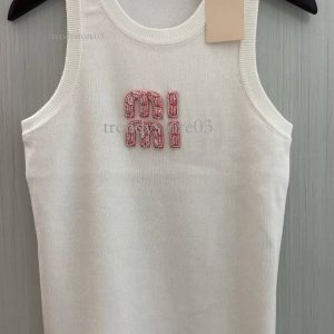 Womens Tanks Top Women Tank Tops Designer Luxury Vest Sleeveless Camis Cotton Fashionable Knitted Camisole Tees C50