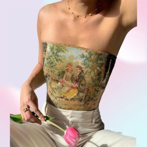 Summer Women039s Sexy OffShoulder Tube Tanks New Strapless Backless Printing Tank Vests Tops Women Party Club Wear