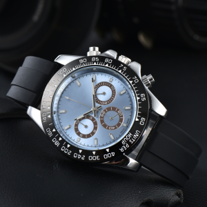 Mens DAY TONA Automatic Movement watch multifunction Wristwatch Designers Men Watches Stainless Steel Strap Gold Wristwatches Montre de luxe #22