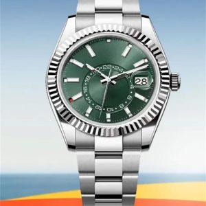 Luxury designer mens womens SKY DWELLER watches automatic mechanical movement WATCH stainless steel strap luminous gifts Wristwatches montre #199