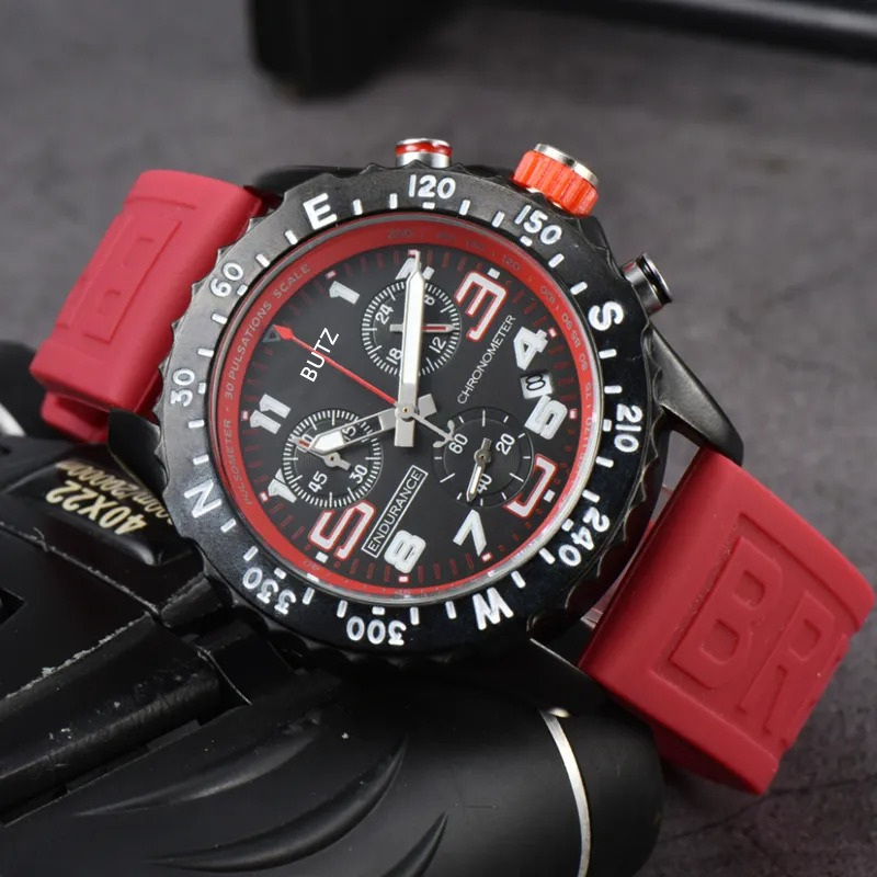 DES Top Luxury Men Watches Watch Quartz Endurance Pro Avenger Watches Multiple Colors Rubber men Glass Wristwatches