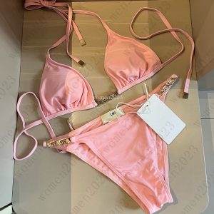 Brand Swimwear Women Bikini Designer summer halter swimsuit Fashion two-piece casual Sexy vacation beach Backless swimming Mar 25