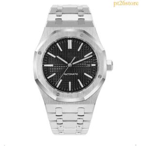NEW Wristwatches Mechanical Designer High Quality Automatic 41MM Leather Stainless Steel Strap Waterproof Sapphire Mens Fashion Business Watch