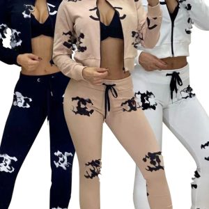 Designer Two Piece Sets Women Tracksuit Woman Sweatsuits Clothing brand coat zipper Long sleeved Pants Casual Outfit Sports Suit Running clothing