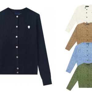 Designer Women's Sweaters O-neck Soft sweater womens fashion letter patch work knitted Shirts cardigan wool jacket Spring autumn Knits button jumper knitwear Coats