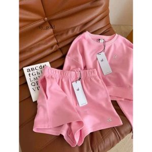 Yoga Sets Sweatpants 3D letter Womens Sport Suit hoodie shorts Sports Fashion Trendy Set dh