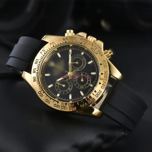 Mens DAY TONA Automatic quartz Movement watch multifunction Wristwatch Designers Men Watches Stainless Steel Strap Gold Wristwatches Montre de luxe DES