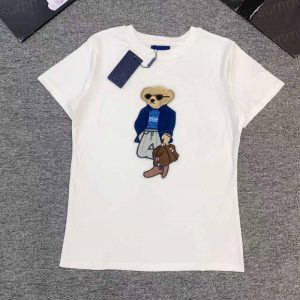 Bear Designer Women Top Summer Fashion Cotton T-shirts Pullover Luxury Womens Clothes Tshirt Sports Breathable Short Sleeveless Tshirts