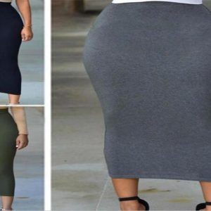 Women Autumn Sexy Slim Plain Skirts Lady High Waisted Long Bodycon Party Vacation Dating Holiday School Pencil Skirt3992851