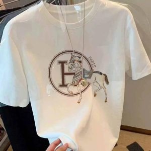 Women's T Shirts White Ladies Summer Versatile Women Clothing Fashion Harajuku Personality Graphic Aesthetic Clothes Vintage Top