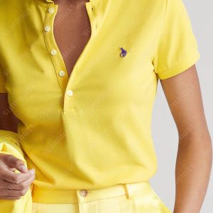 S-2XL Womens Designer Polo Shirts For Ladies Colorful Classic Embroidery T Shirts Luxury Polo Tees Summer 5 Button Tee Shirts