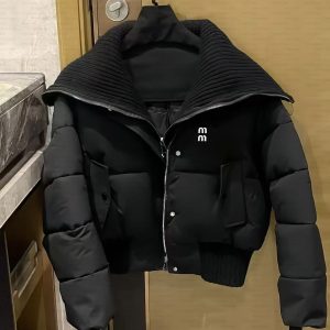 Fashion women's down jacket designer women's coat high-quality stand up collar short thick top winter down casual women's jacket
