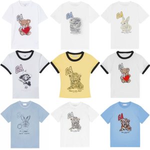 High Quality Cotton Pullover Tees Women Designer Fashion T-Shirts Round Neck Printed Summer Short Sleeved Casual T Shirts Tops