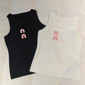 Women's vest designer tank top women tank tops designer luxury vest sleeveless camis pure cotton fashionable knitted camisole tees Women's Sleeveless vests size s-xl
