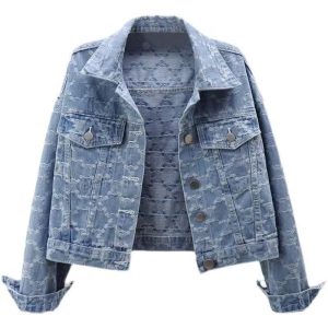Designer European heavy industry jean jacket women's spring and autumn new loose all fashion jacket women's jacket