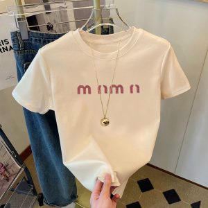 Women's T-Shirt New Short-Sleeve Round-Neck Ladies' T-Shirt Designer T-Shirt Unisex T-Shirt 100% Cotton Ladies' Clothing Polo Shirt Men's T-shirts #k66