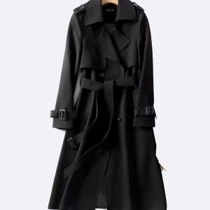 Women's Trench Coats Korean Version Long Sleeve All-match Fashion Trenchcoat Women 2025 Mid-length Overcoat