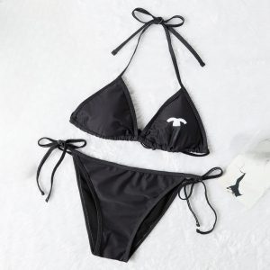 Women's Swimwear Swimsuits Designer Letter Bikini Swimsuit Short Set Thongs Bra Beach Sexy Push Up Bandage Bathing Wear Cc