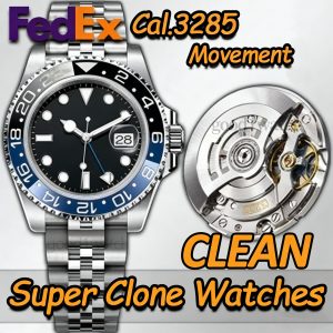 men's women's clean factory watches cal.3285 movement ceramic bezel super luminous markers casual versatile multiple colors available free gift
